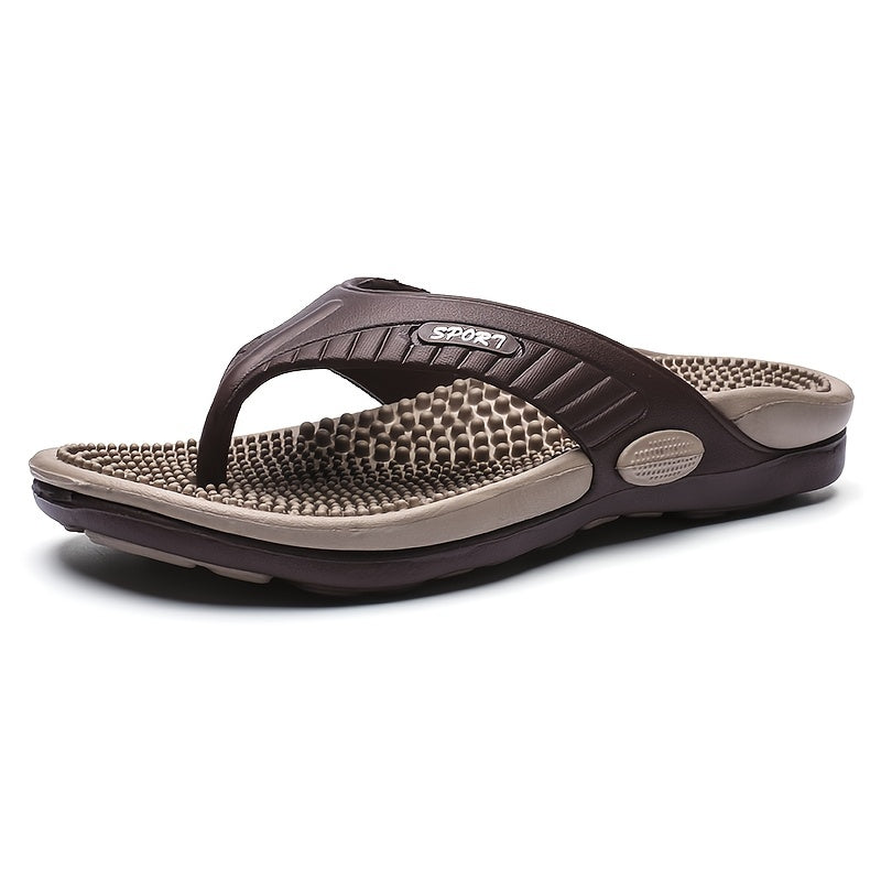 Sandales homme entre-doigts, coloris Kaki