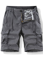 Short cargo homme cordon de serrage, coloris Gris foncé