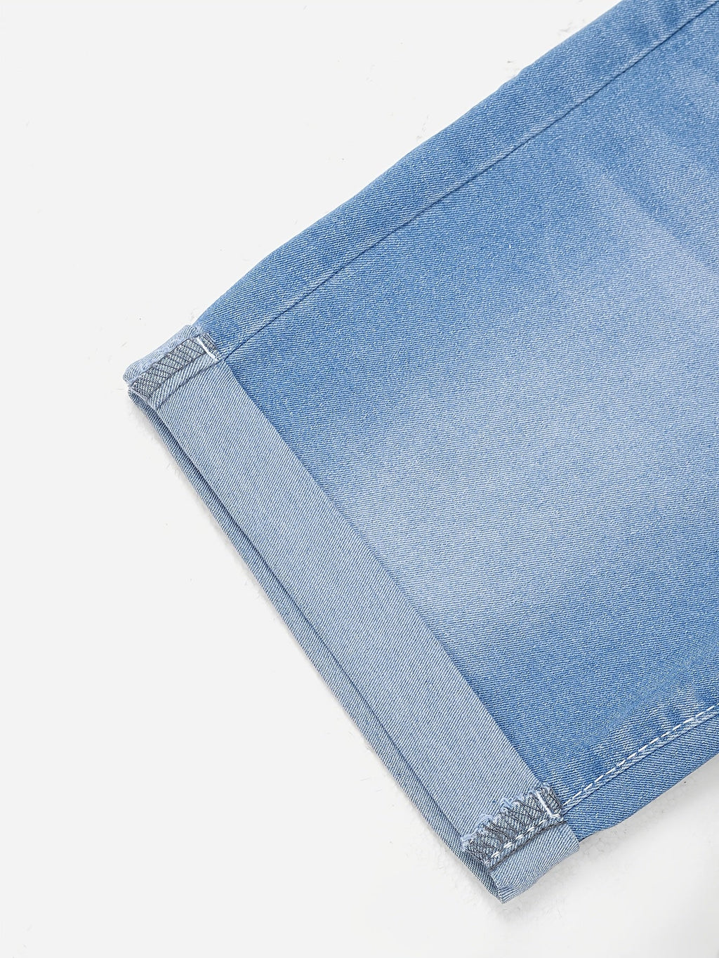 Short en jean homme taille haute, coloris Bleu clair, vue 7