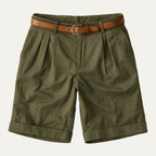 Short homme à pinces, coloris Vert