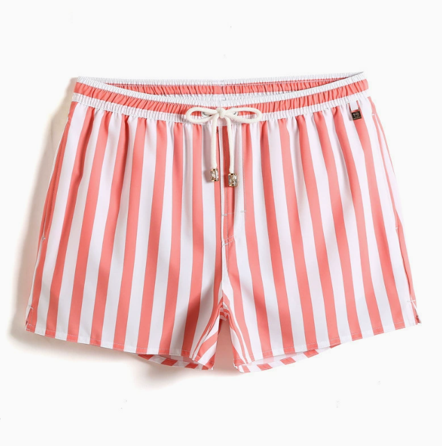 Short homme à rayures verticales, coloris Rose