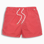 Short homme à rayures verticales, coloris Rouge