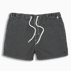 Short homme à rayures verticales, coloris Noir