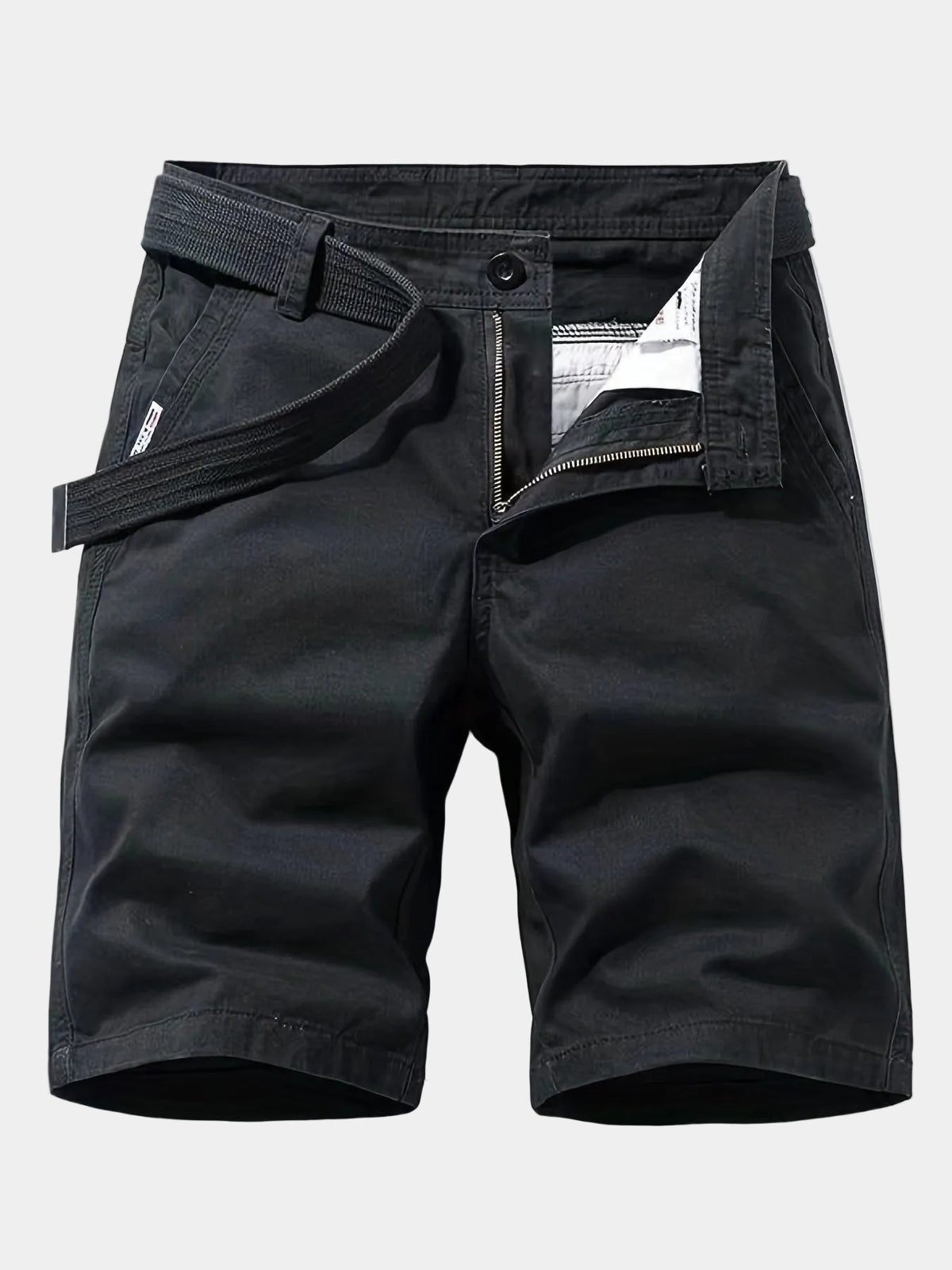 Short homme poches latérales, coloris Noir