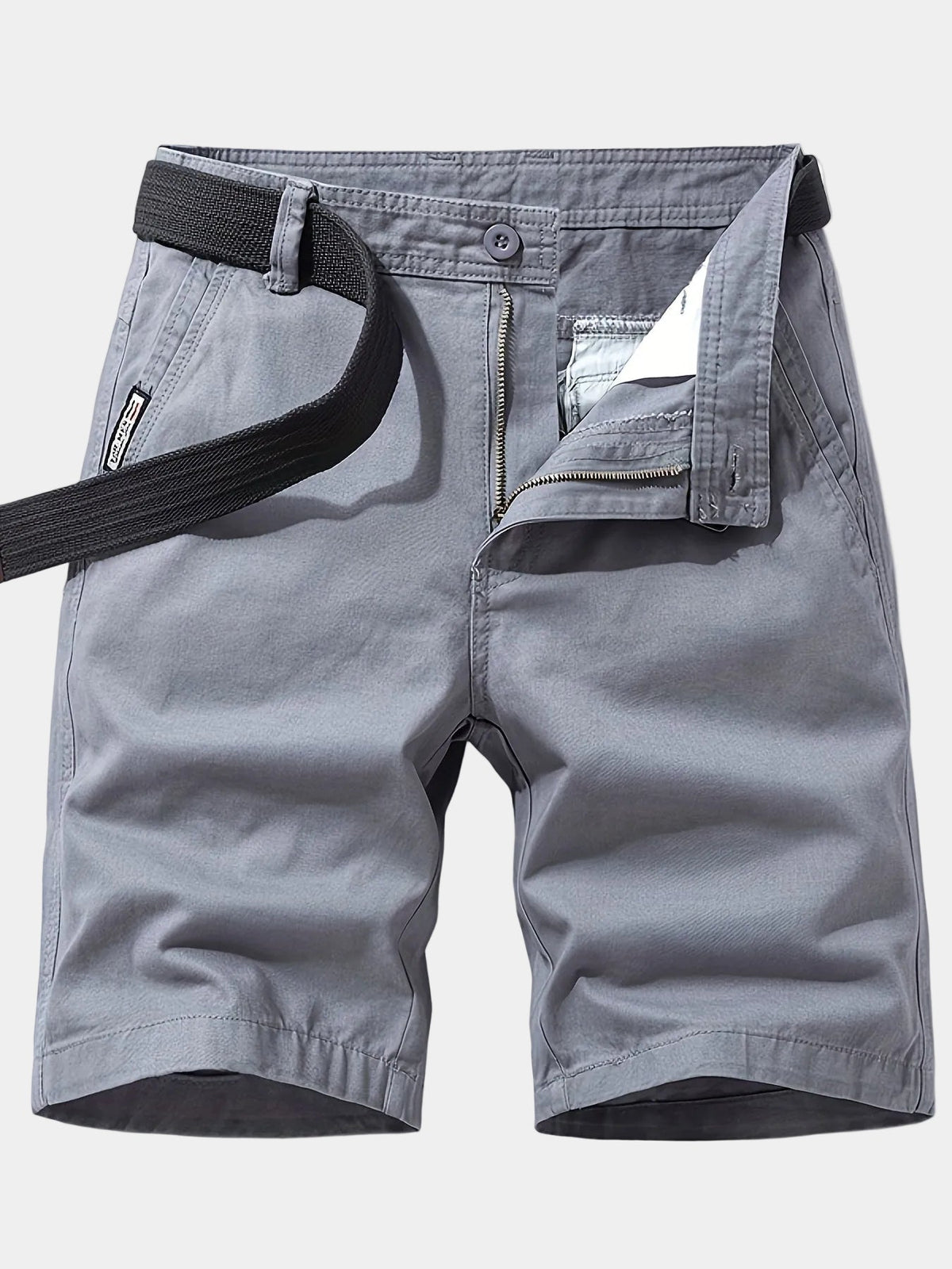 Short homme poches latérales, coloris Gris