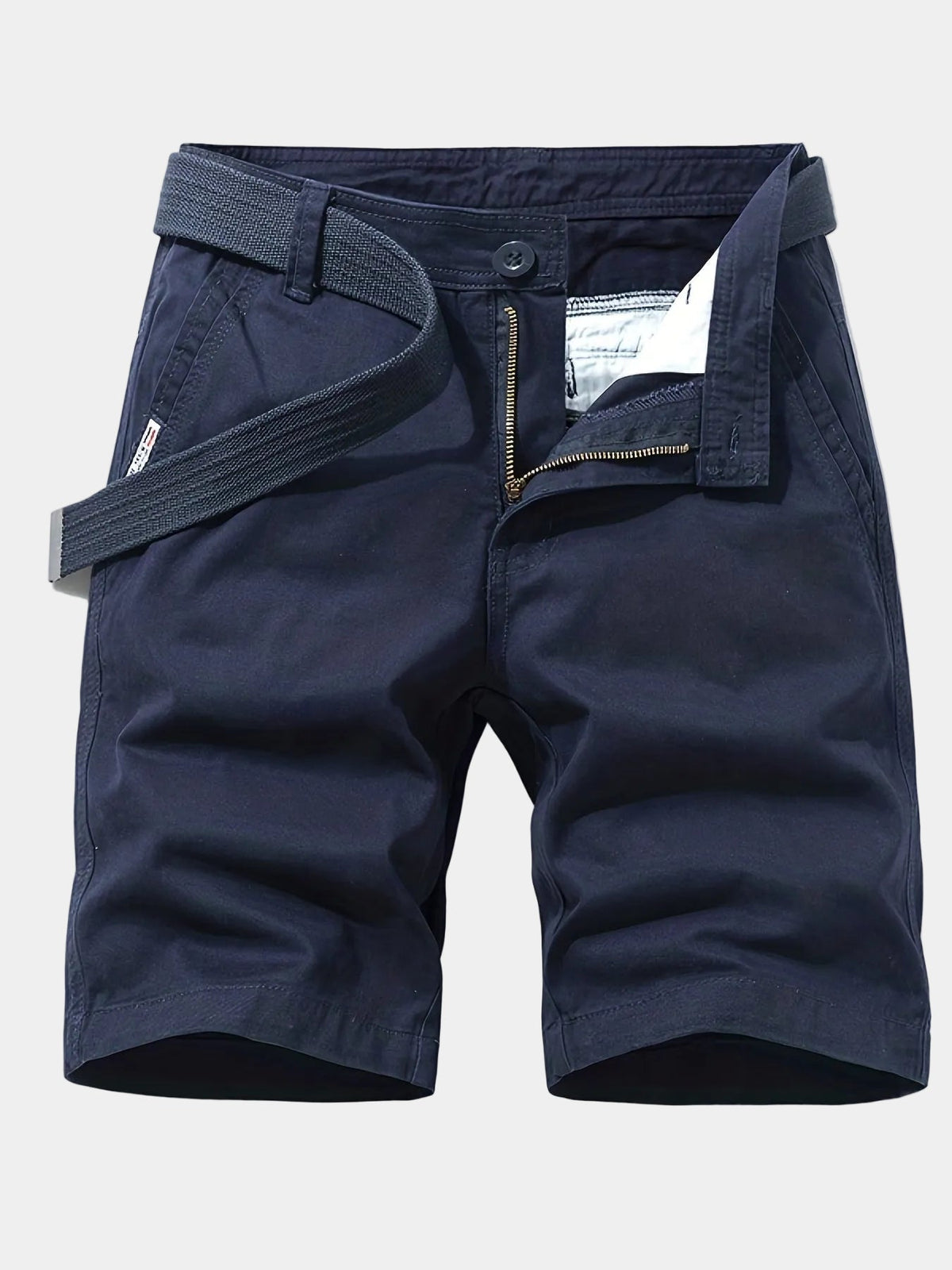 Short homme poches latérales, coloris Bleu marine