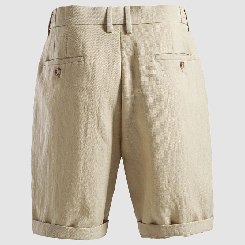 Short homme chino plissé