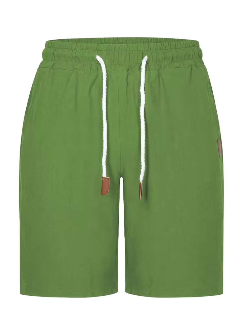 Short homme à cordon de serrage, coloris Vert