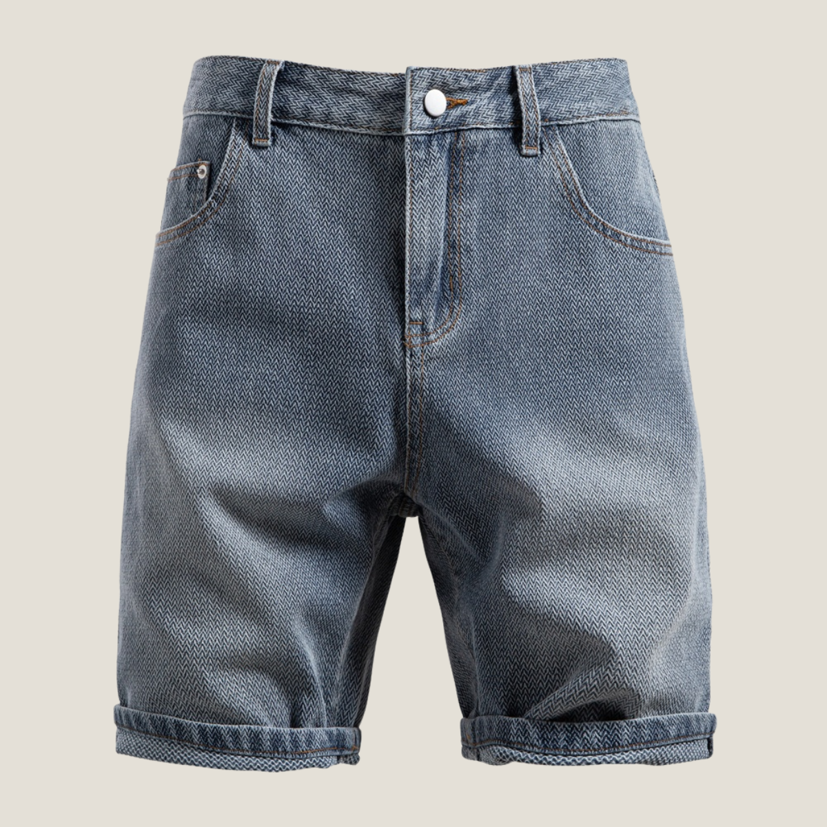 Short homme en jean, coloris Bleu clair
