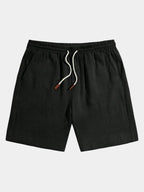 Short homme taille élastique, coloris Noir