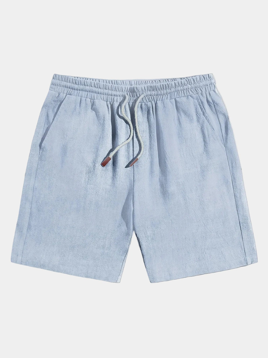 Short homme taille élastique, coloris Bleu clair