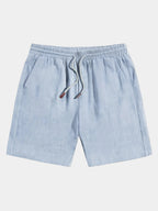 Short homme taille élastique, coloris Bleu clair