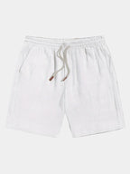 Short homme taille élastique, coloris Blanc