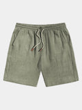 Short homme taille élastique, coloris Vert