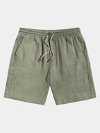 Short homme taille élastique, coloris Vert
