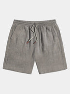 Short homme taille élastique, coloris Gris
