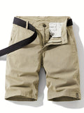 Short homme texturé, coloris Kaki