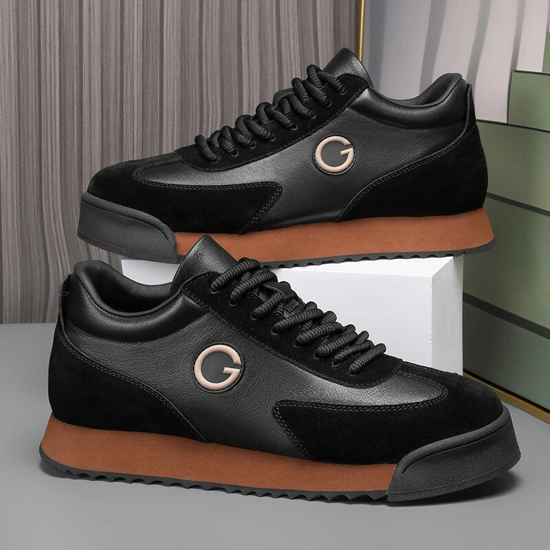 Sneakers homme à lacets, coloris Noir