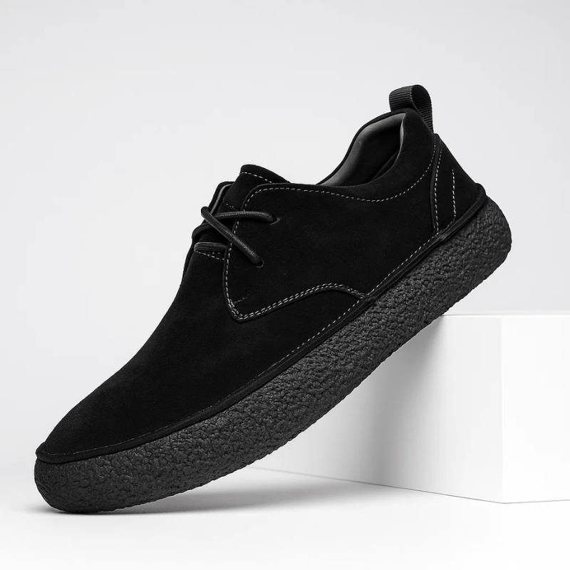Souliers homme semelle épaisse, coloris Noir