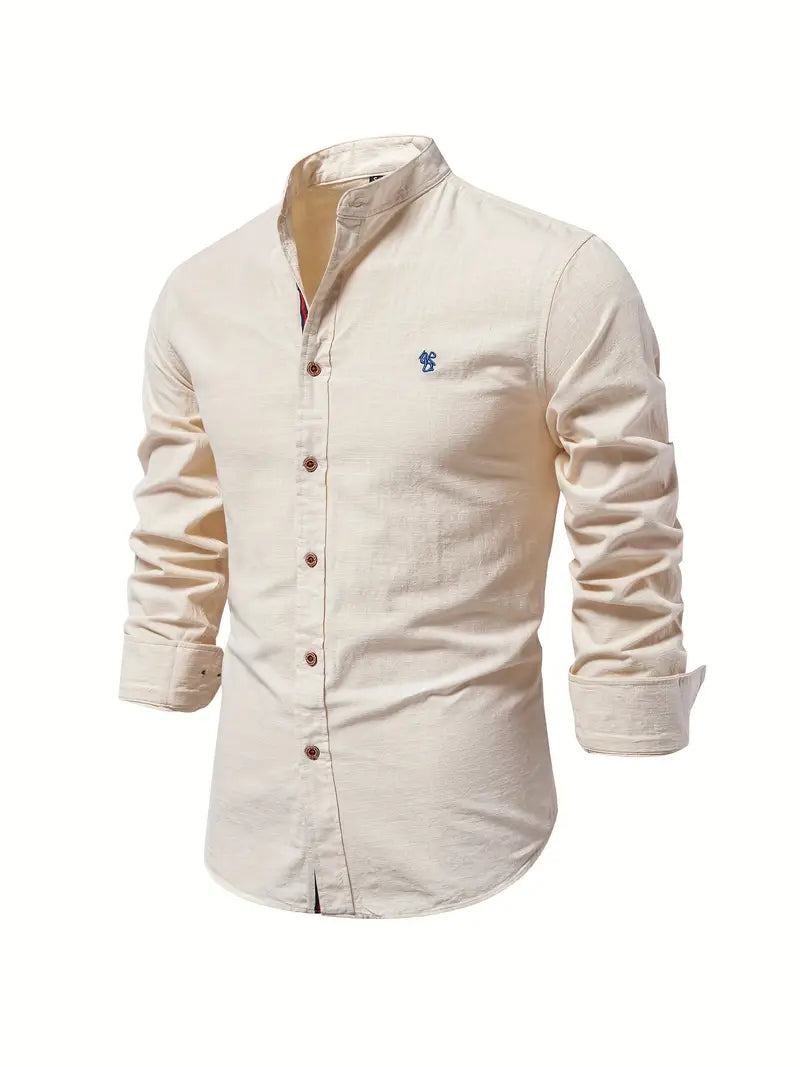 Chemise pour homme pour le printemps, coloris Abricot