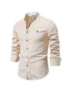 Chemise pour homme pour le printemps, coloris Abricot