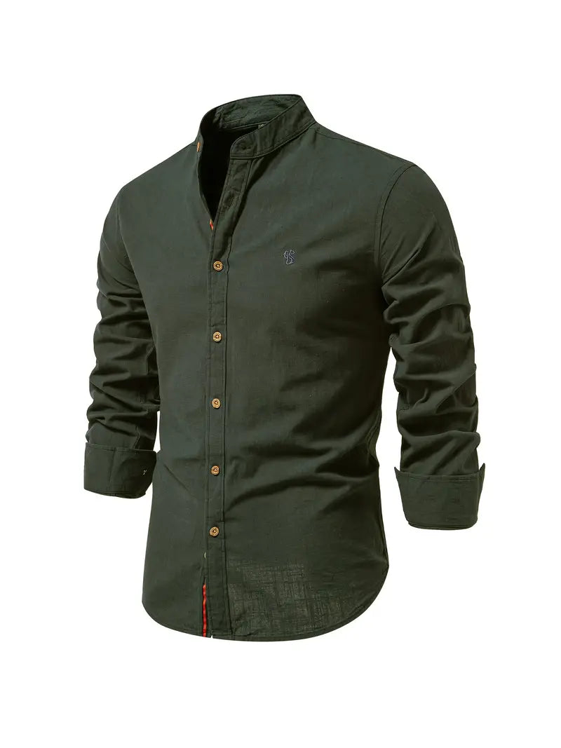 Chemise pour homme pour le printemps, coloris Vert armée
