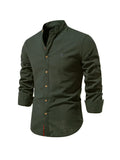 Chemise pour homme pour le printemps, coloris Vert armée