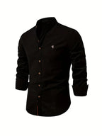 Chemise pour homme pour le printemps, coloris Noir