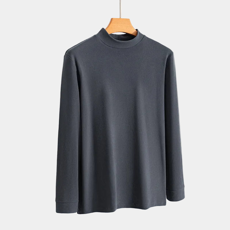 T-shirt homme col montant, coloris Bleu