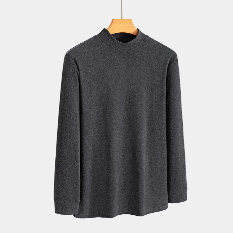 T-shirt homme col montant, coloris Gris