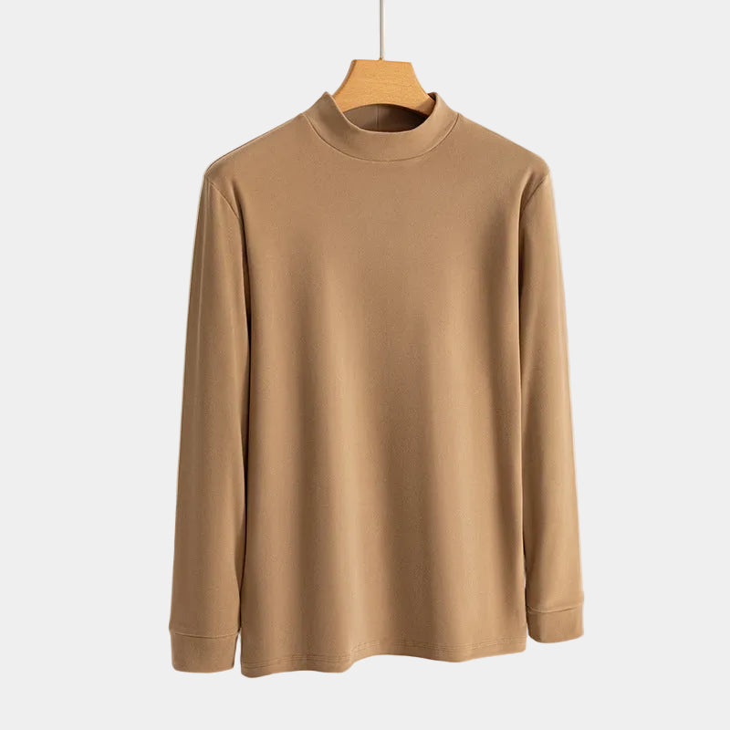 T-shirt homme col montant, coloris Kaki