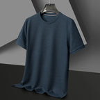 T-shirt homme texturé, coloris Bleu marine