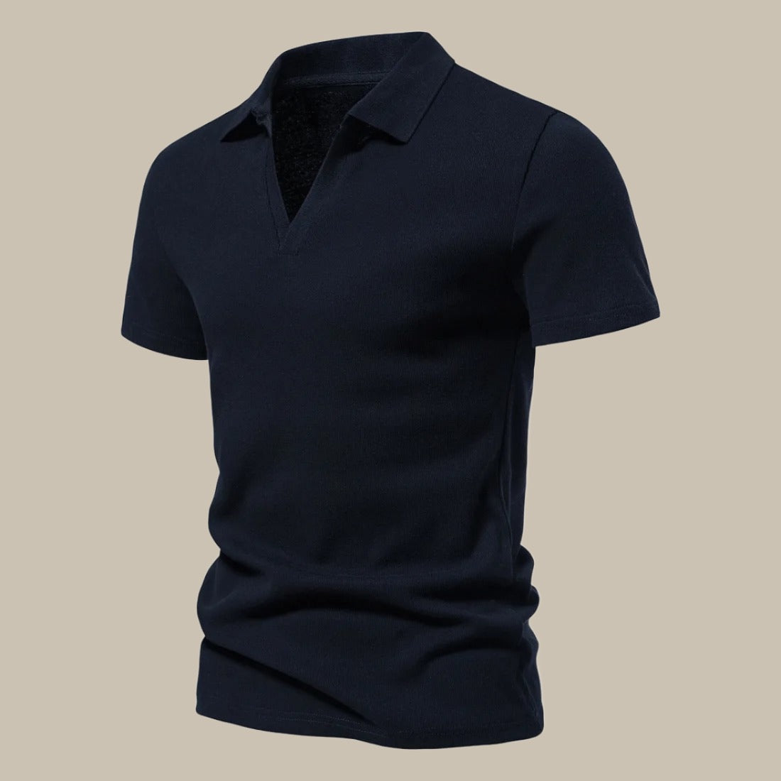 Polo en Laine Mérinos, coloris Noir