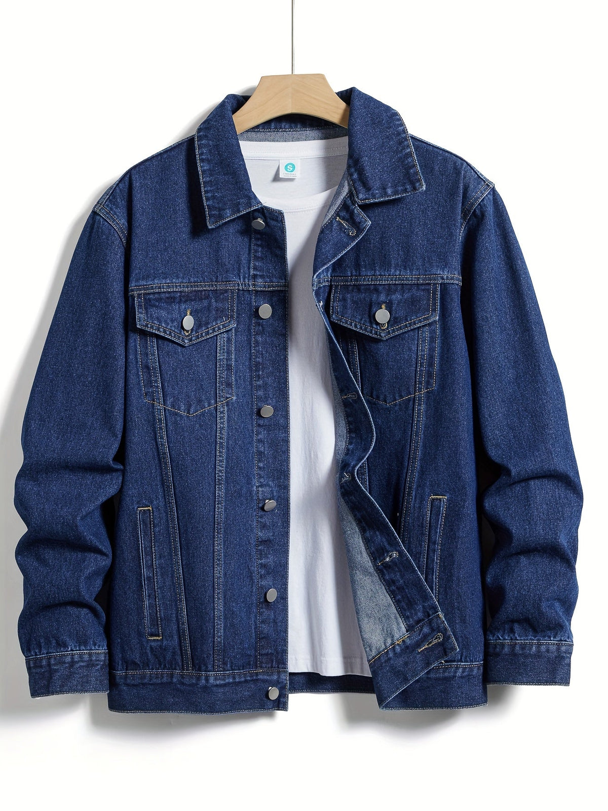 Veste en jean homme, coloris Bleu royal