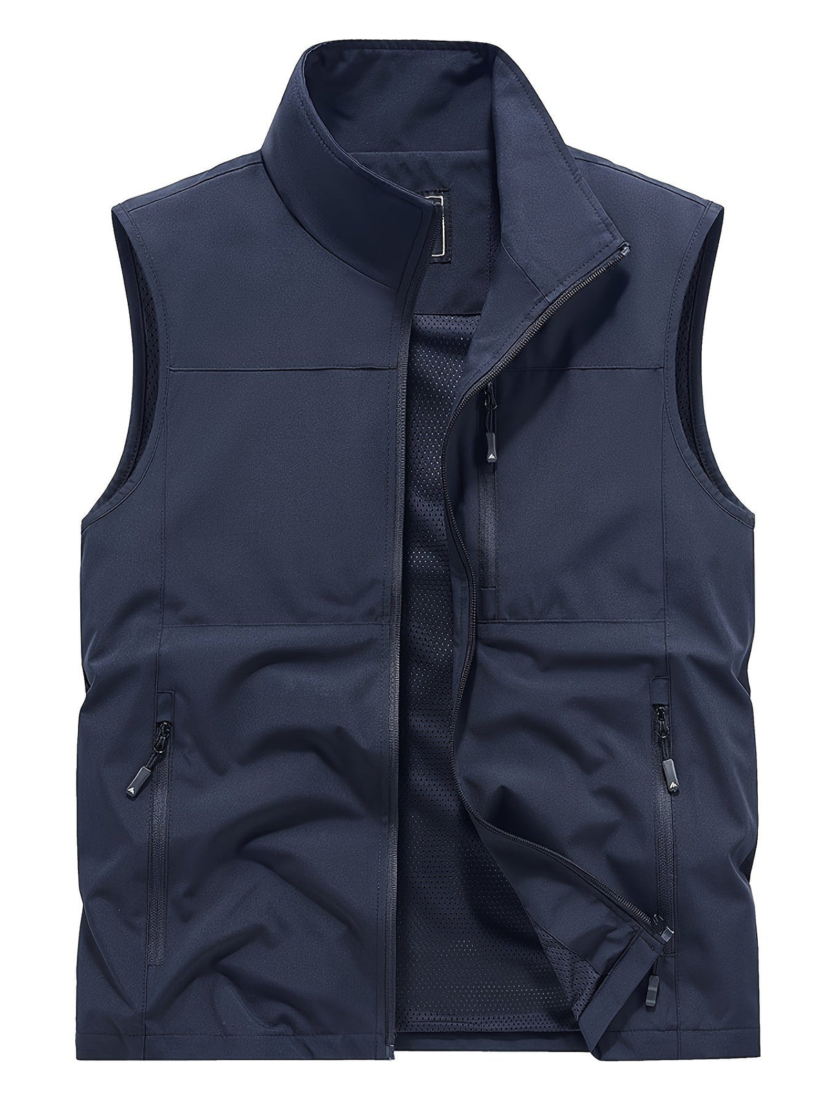 Veste sans manches homme, coloris Bleu marine
