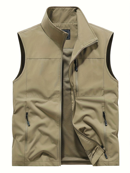 Veste sans manches homme, coloris Kaki