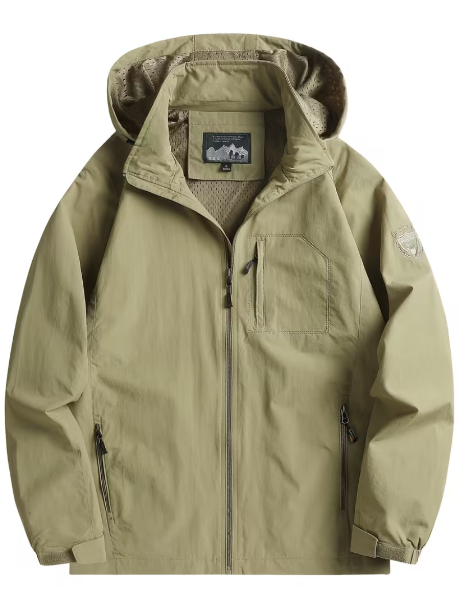 Veste utilitaire à capuche pour homme, coloris Kaki