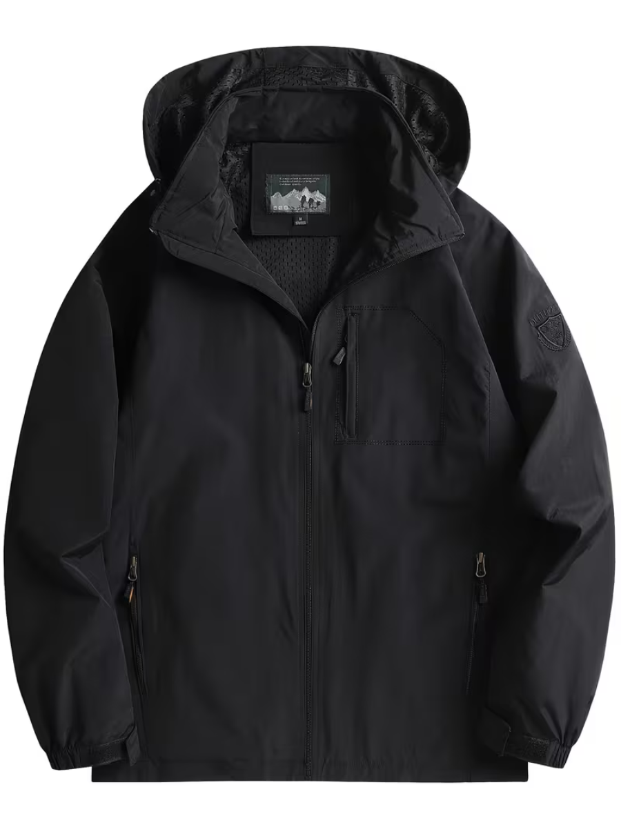 Veste utilitaire à capuche pour homme, coloris Noir