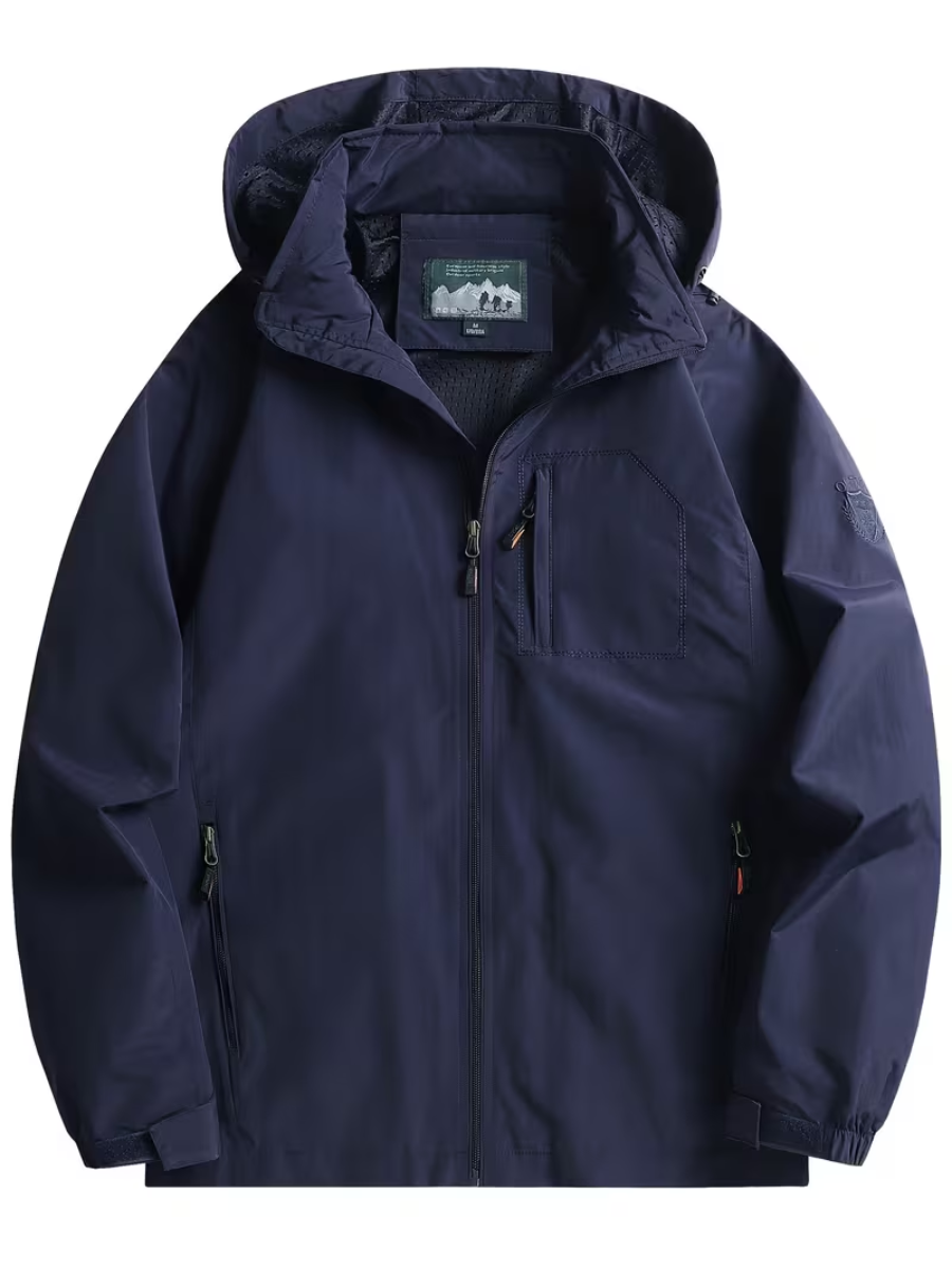 Veste utilitaire à capuche pour homme, coloris Bleu marine