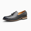 Mocassins Chics En Cuir À Gland Pour Hommes, coloris Gris, vue principale